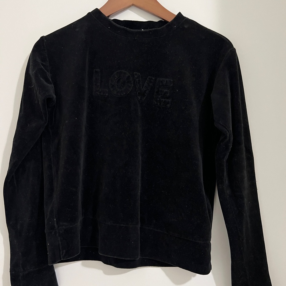 Black Velvet Love Sweatshirt